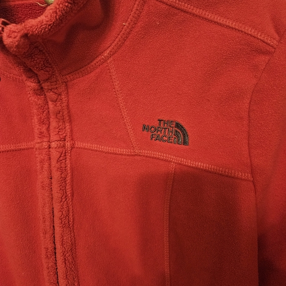 Large Women's Hot Pink Fuzzy Northface Jacket - Picture 3 of 10